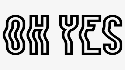 Oh-yes - Stencil, HD Png Download, Free Download
