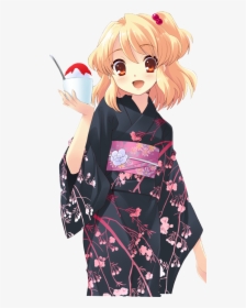 Thumb Image - Anime Girl Kimono Png, Transparent Png, Free Download