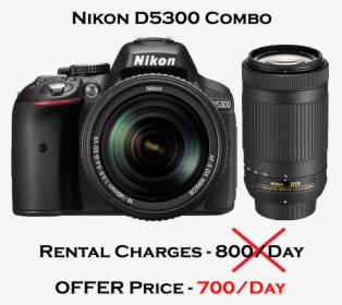 Nikon D5300 - Nikon D5300 Dslr Camera Cmos 24.2 Mp, HD Png Download, Free Download