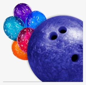 Bright Beautiful Birthday Balloons With A Bowling Ball - Tenpin Bowling Ball, HD Png Download, Free Download