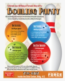 Birthday Party Retro Packages - Galaxy Bowling Alley Party Packages, HD Png Download, Free Download