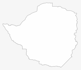 Blank Zimbabwe Map - Line Art, HD Png Download, Free Download