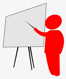 Teacher Explains Pointing To The Blackboard Clip Arts, HD Png Download, Free Download