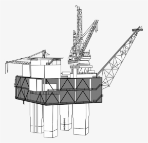 Oil Rig, Drilling, Offshore, Oil, Platform, Derrick - Oil Rig Clip Art, HD Png Download, Free Download