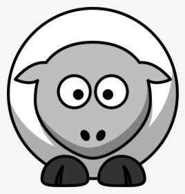 Sheep Black And White Black And White Sheep Clipart, HD Png Download, Free Download