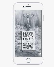 Lockscreen With Drawn Crucifix Background In Phone - Poster, HD Png Download, Free Download