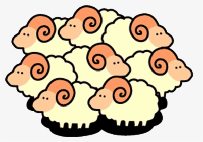 Clipart Charming Flock Of Sheep Clipart Cartoon Clip - Flock Of Sheep Clipart, HD Png Download, Free Download