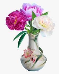 Porcelain Vase With Flowers, HD Png Download, Free Download