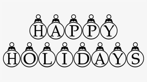 Merry Christmas Clip Art Black And White, HD Png Download, Free Download