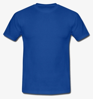 Plain Blue T-shirt Png Image Background - Blue Round Neck T Shirt, Transparent Png, Free Download