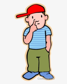Little Boy Picking His Nose Royalty Free Vector Clip - Clip Art Picking Nose, HD Png Download, Free Download