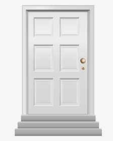 Front Door White - Door Black And White Clipart, HD Png Download, Free Download