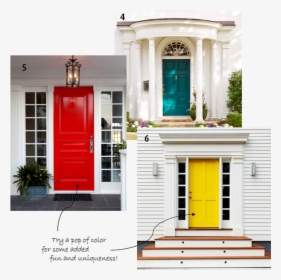 Pop Of Color - Sherwin Williams Oceanside Front Door, HD Png Download, Free Download