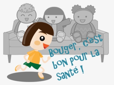 Bouger C Est Bon Pour La Sante - Girl Running Clipart Transparent Background, HD Png Download, Free Download