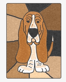 Cute Funny Basset Hound Dog Art Blanket 58"x80" - Basset Hound, HD Png Download, Free Download