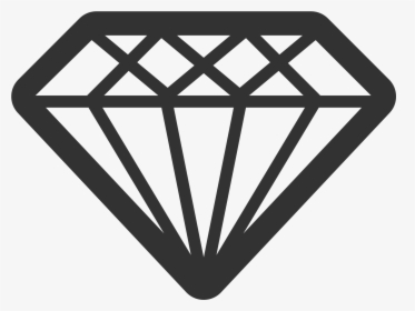 Diamond Svg Cute Borders Vectors Animated Black - Diamond Logo Png, Transparent Png, Free Download