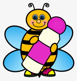 Bee Clip Art School - Bee School Clipart, HD Png Download, Free Download