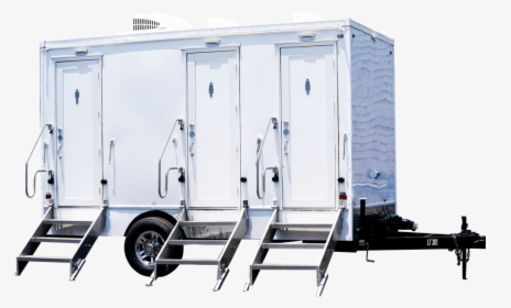 3 Station Luxury Portable Toilet Nice Porta Potty Rental - Trailer, HD Png Download, Free Download