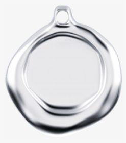 Silver Wax Stamp Pendant - Circle, HD Png Download, Free Download