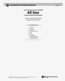 All Star Thumbnail All Star Thumbnail All Star Thumbnail - All Star Piano Letters, HD Png Download, Free Download