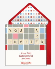 Scrabble Invitation, HD Png Download, Free Download