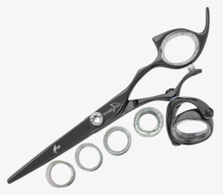 Transparent Hair Scissors Clipart - Black Shark Fin Swivel Shears, HD Png Download, Free Download
