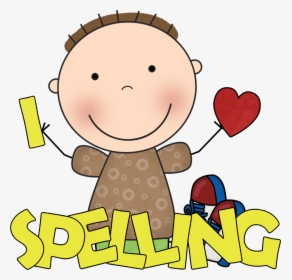 Scrabble Clipart Child - Spelling Test Cartoon, HD Png Download, Free Download