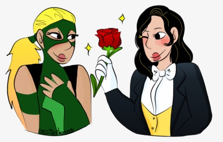 Femslash February Day 28, Roses@chillblaines Said - Cartoon, HD Png Download, Free Download