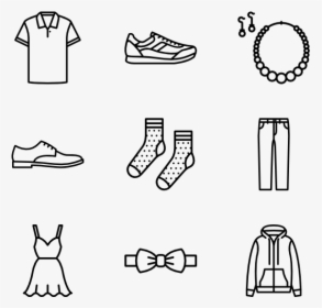 Clothes Png Black And White, Transparent Png, Free Download