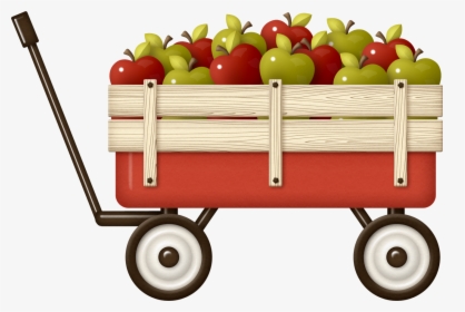 Wagon Clipart Harvest Wagon - Clipart Wooden Cart, HD Png Download, Free Download