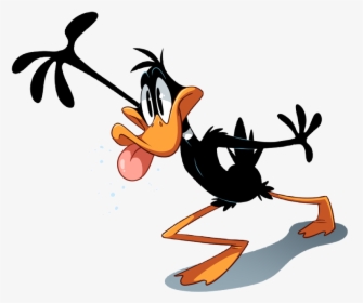 Daffy Duck With Tongue Out , Transparent Cartoons - Daffy Duck With Tongue Out, HD Png Download, Free Download