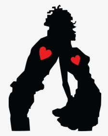 The Lovers Silhouette Drawing Couple - Lovers Clipart Black And White, HD Png Download, Free Download