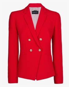 Women Double Breasted Blazer Png Free Image Download - Women's Red Double Breasted Blazer, Transparent Png, Free Download