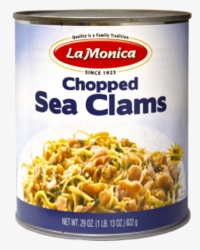 Can Of Lamonica 29 Oz Chopped Sea Clams - La Monica Sea Clam Chopped, HD Png Download, Free Download