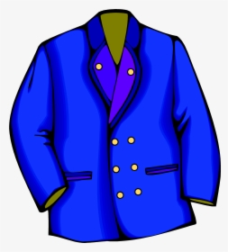 Cape Clip Blazer - Blue Jacket Clipart, HD Png Download, Free Download