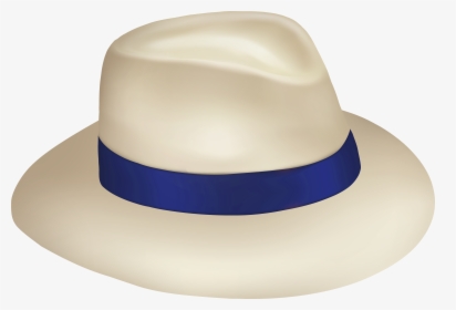 Panama Sun Hat With Blue Ribbon Png Clipart - Transparent Background Tourist Hat, Png Download, Free Download
