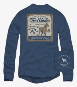 L/s Upland Classic T-shirt Navy - T-shirt, HD Png Download, Free Download