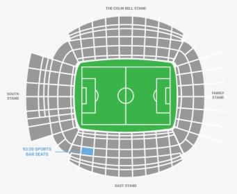 Man City Stadium Plan - Man City East Stand, HD Png Download, Free Download