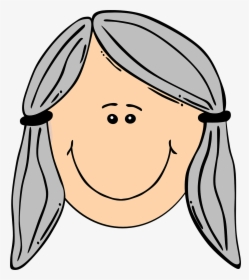 Transparent Older Clipart - Cartoon Girl Face, HD Png Download, Free Download