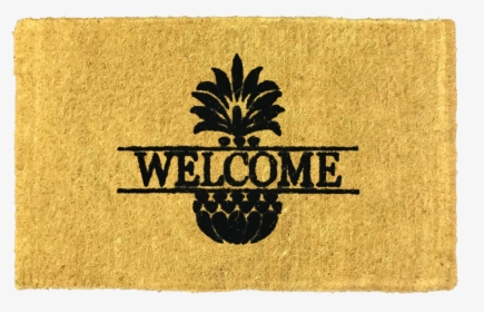 Coir Doormat Superb Wel E Pineapple Luxury Coir Doormat - Label, HD Png Download, Free Download