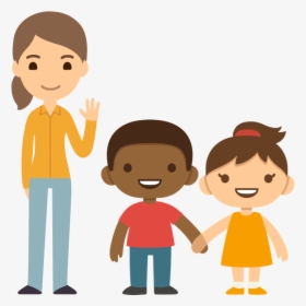 Transparent Meet The Teacher Clipart - People Holding Hands Cartoon Cute, HD Png Download, Free Download