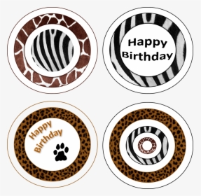 Animal Print Cupcake Toppers Birthday Animal Print - Funny Valentines Day Cards, HD Png Download, Free Download