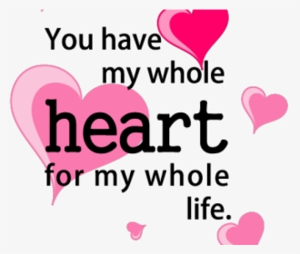 Transparent Love Quote Png - Heart, Png Download - kindpng