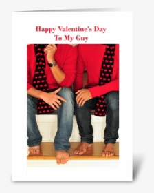 Happy Valentine"s Day To My Guy Greeting Card, HD Png Download, Free Download