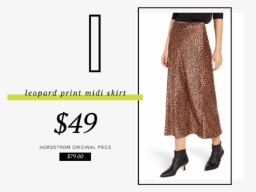 Nsale1 - Something Navy Leopard Skirt, HD Png Download, Free Download