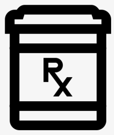 Clip Black And White Stock Icon Free Download Png - Pill Bottle Icon Transparent, Png Download, Free Download