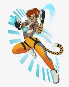 Can"t Catch Me - Overwatch Tracer Furry, HD Png Download, Free Download