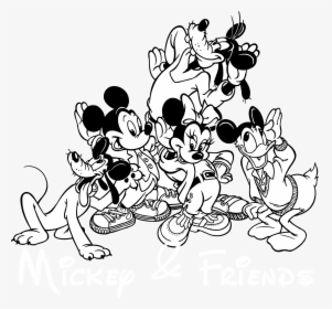 Transparent Mickey Mouse And Friends Png - Mickey And Friends Drawing, Png Download, Free Download