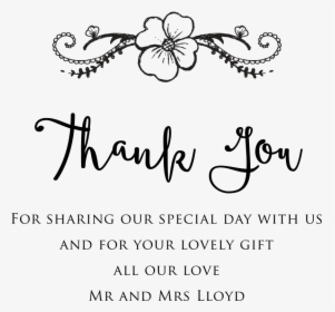 Wedding Thank You For Sharing Our Special, HD Png Download, Free Download