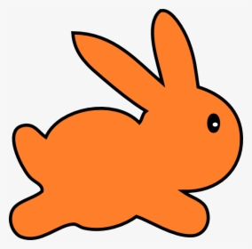 Orange Clipart Bunny - Orange Rabbit Clipart, HD Png Download, Free Download